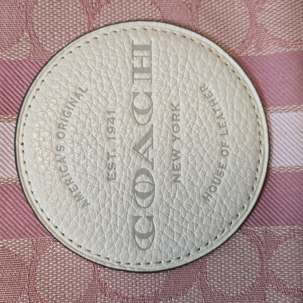Coach Pink and Cream Signature Crossbody Bag - Picture 11 of 12